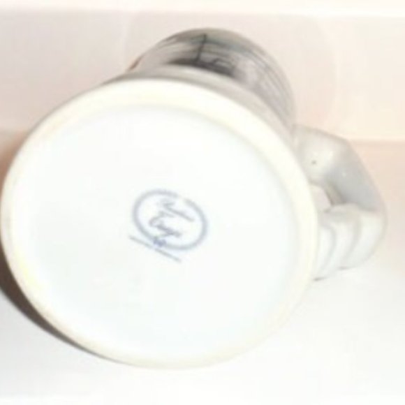 BEER STEIN Signed Tsuji NAUTICAL Boat BEER MUG Industria Argentina Gold Gild - Picture 5 of 5